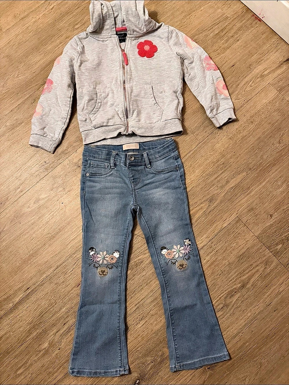 Girls Hoodie Size 5 & Jeans Size 4